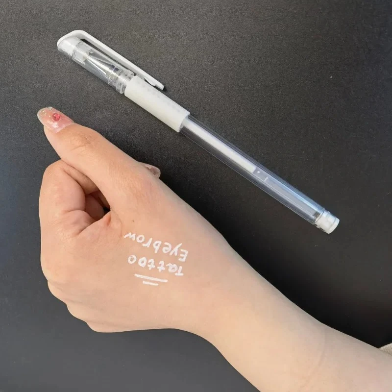 Microblading Surgical Skin Eyebrow Marker Pen Tattoo Accessories Permanent Make Up Supplies Surgical Scribe Tool White 1pcs