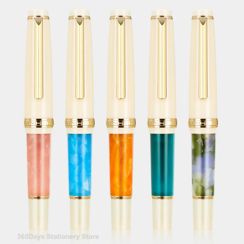 

New Style Jinhao 82 Mini Fountain Pen EF/F/M/ Nib Acrylic Mini Short Pocket Writing Pen With Converter Writing Gifts