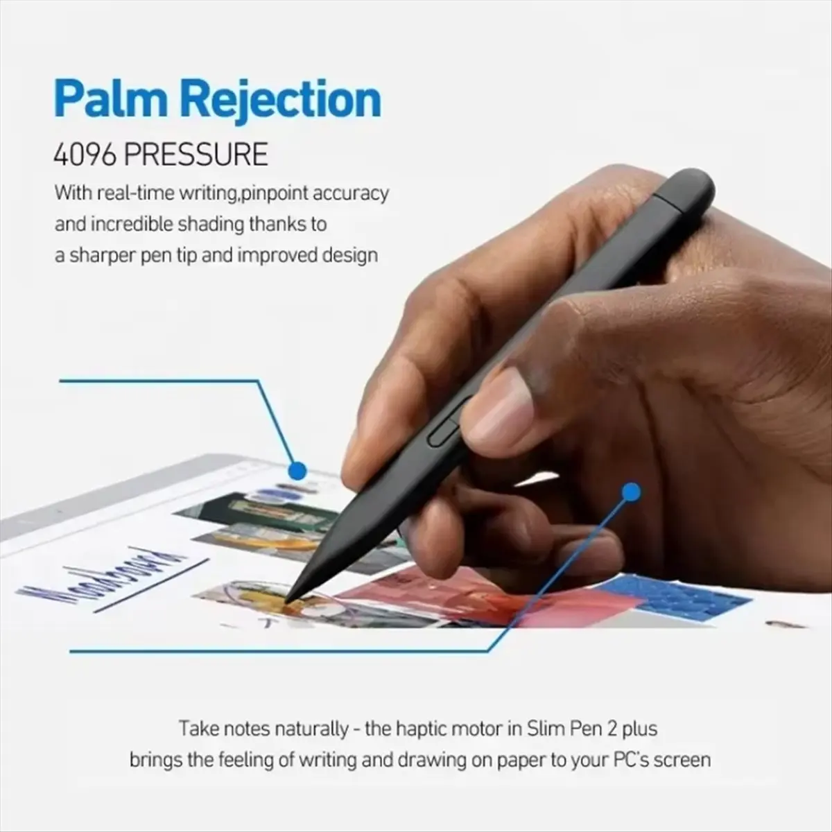 24~FlashMPP2.0 Stylus Pen for Pro 10 8 9 4096 Palm Rejection Ink Stylus Pencil for PC Laptop,A