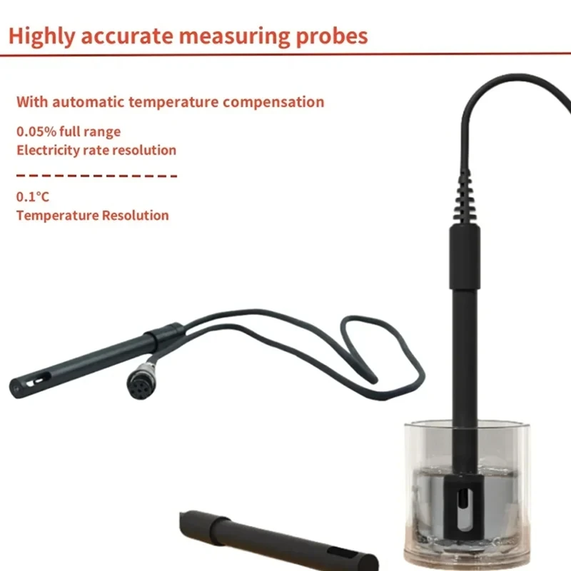 Conductivity Tester Water Quality Tester Temperature Digital Water Conductivity Meter with 99-Point Memory Functi AZ8303-VVBC