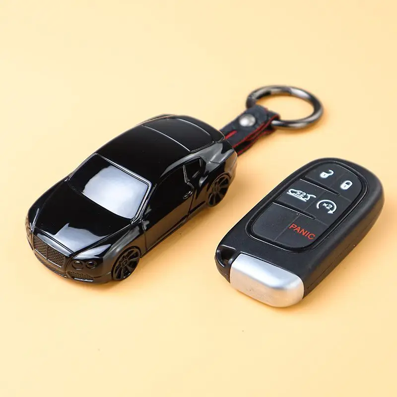 Car Styling For Jeep Grand Cherokee Dodge Fiat Chrysler Maserati Cherokee Dodge Ram Car Key Case Cover Fob Keychain Accessories