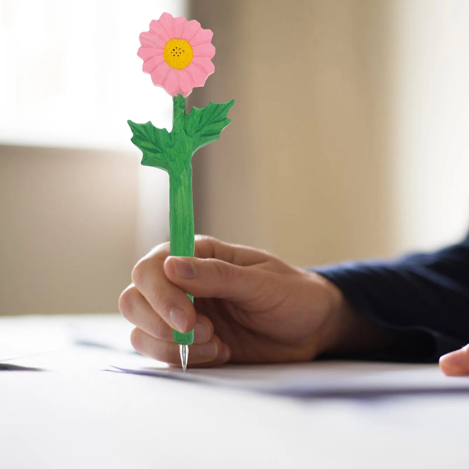 

Vintage Pen Unique Floral Pens Stationary for Women Sunflower Desk Accessories Spring