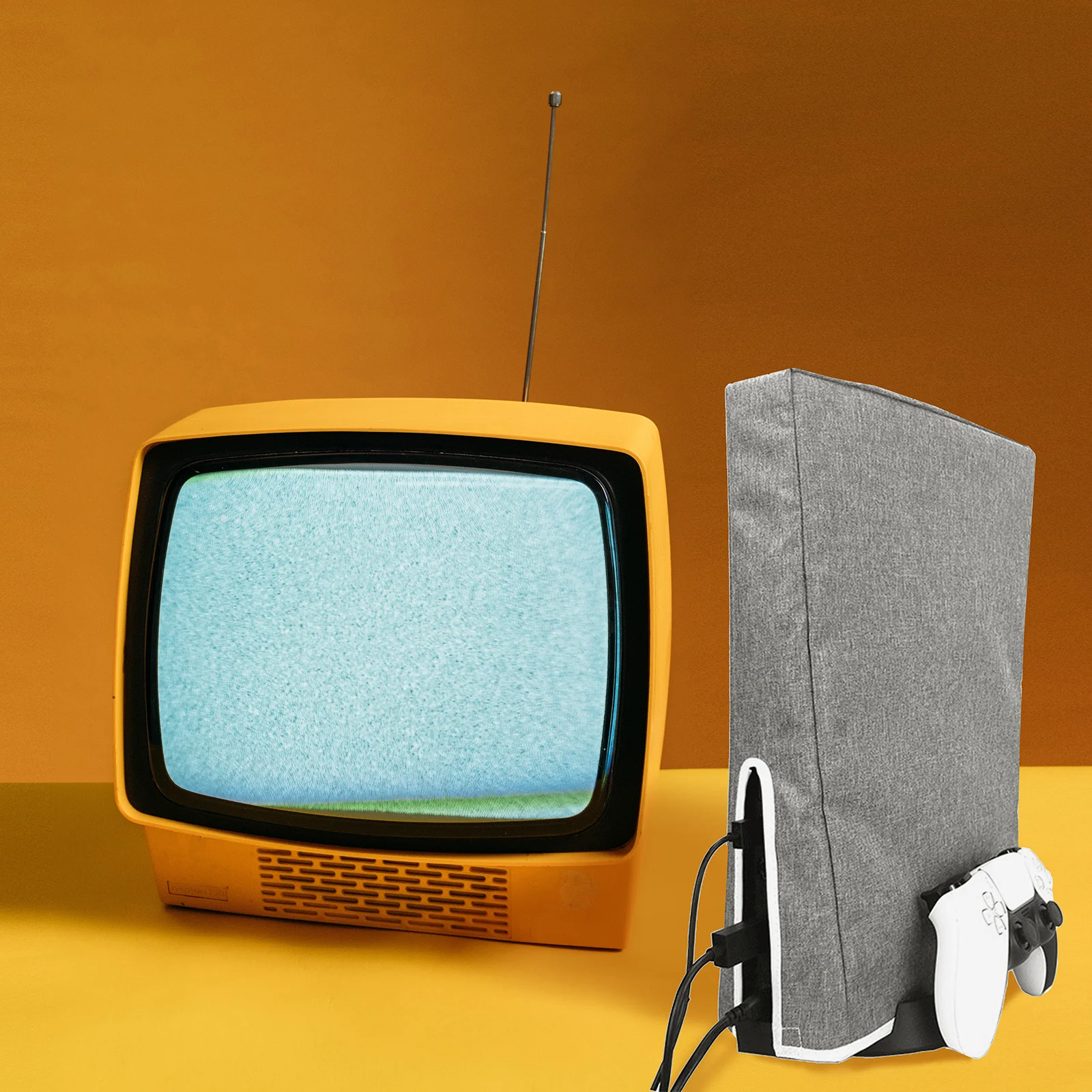 

1Pcs Dustproof Game Console Cover Slim Fit Cleaning Resistant Oxford Cloth Gaming Controller Protector Tape Fixation