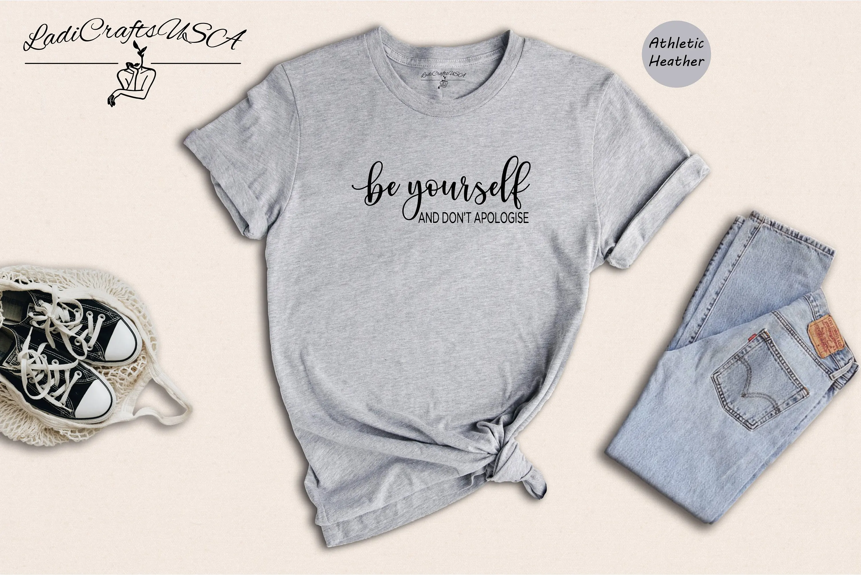 Be Yourself And Don'T Apologize T Shirt Motivational Inspirational Love Christian A Kind Human