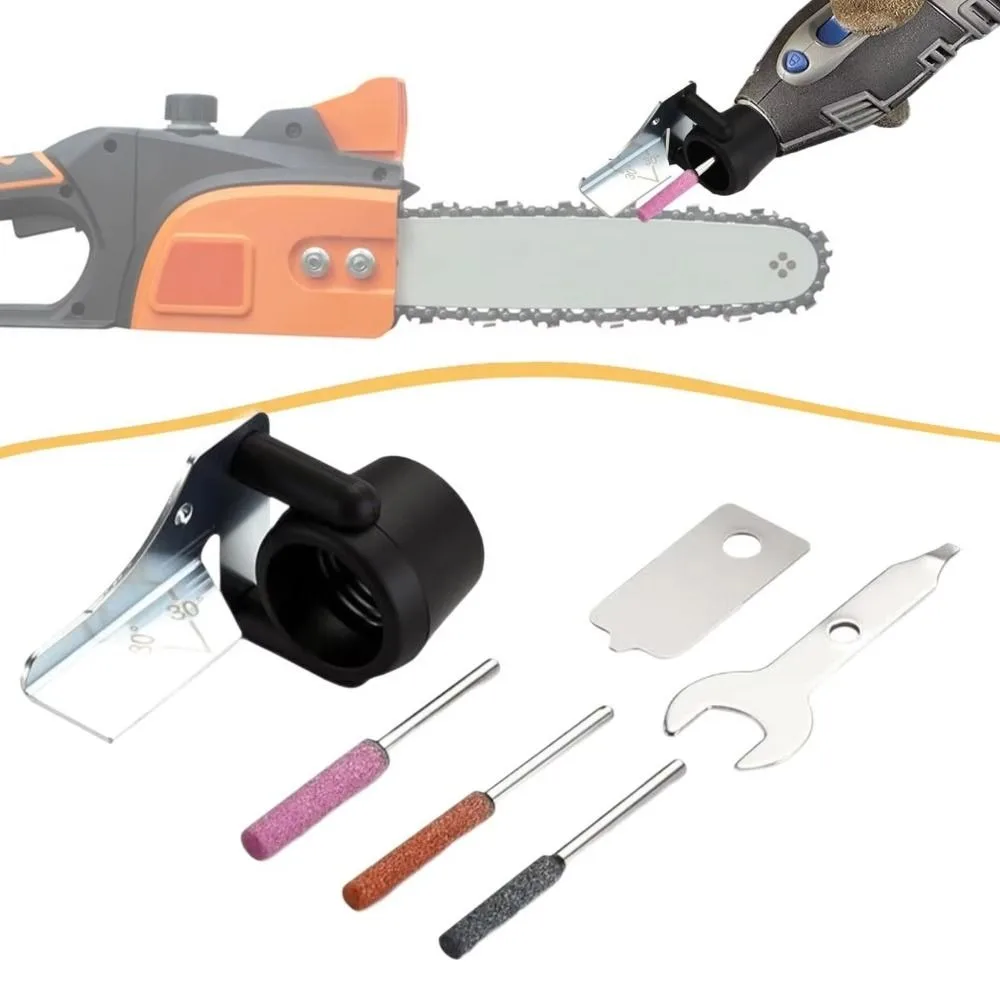 6pcs Metal Accessories Chainsaw Sharpening Kit Grinding Stone Optimal Performance Rotary Tool Accessory Set