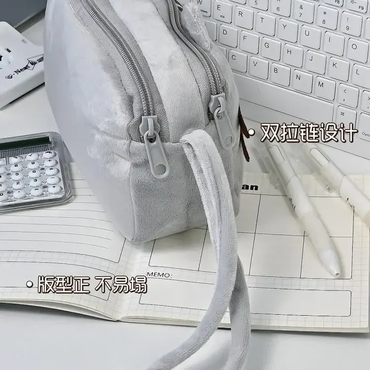 Niedliches Pusheen-Federmäppchen, Cartoon-Motiv Dicker Kater, Große Kapazität, Schüler-Schreibwaren-Aufbewahrungstasche, Mehrzweck-Reise-Kosmetiktasche, Geschenke – Detail 10