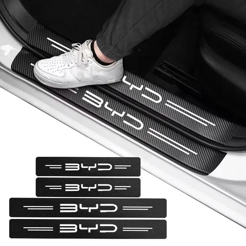 

Car Door Sill Protection Stickers Car Styling Anti-stepping Decals For BYD Atto 3 Yuan Plus F3 E6 G3 F0 I3 Ea1 Song Max Tang Dmi