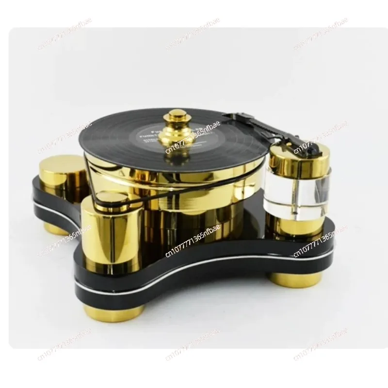 Minimalist Modern Vinyl Record Player Stainless Steel Model Room Living Room Ornament Decoration