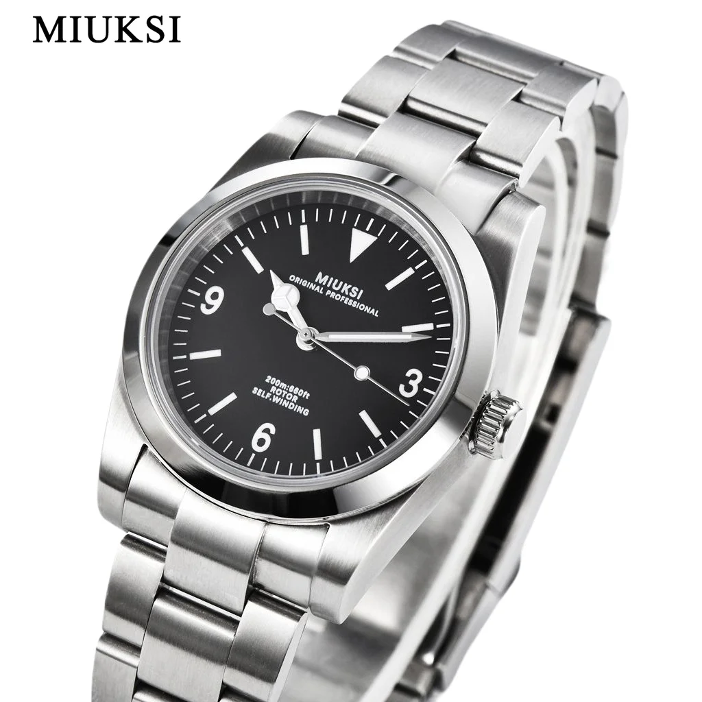 MIUKSI 36mm 40mm NH35 Mechanical Watch For Men Automatic Sapphire Stainless Steel Luxury Waterproof Wristwatch Reloj Hombre