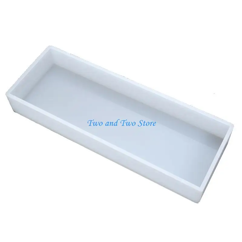 HX6F UV Epoxy Square Long Rectangle Silicone Mold DIY Crafts Home Office Decor Tool