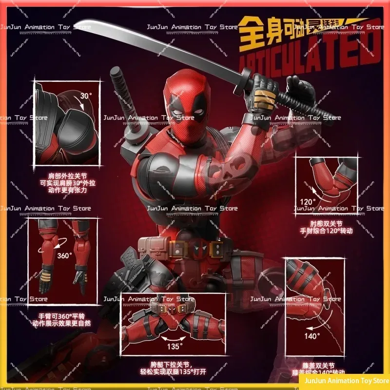 BLK Deadpool & Wolverine Model Kit SHF Deadpool & Wolverine Collection Model Action Figure Toys Gifts