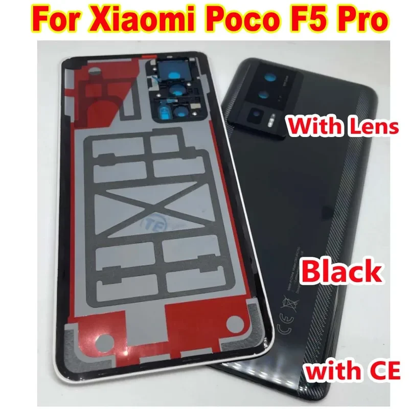 Best Back Battery Glass Cover Housing For Xiaomi Poco F5 Pro 5G Rear  Case F5Pro 23013PC75G Phone Lid Replacement