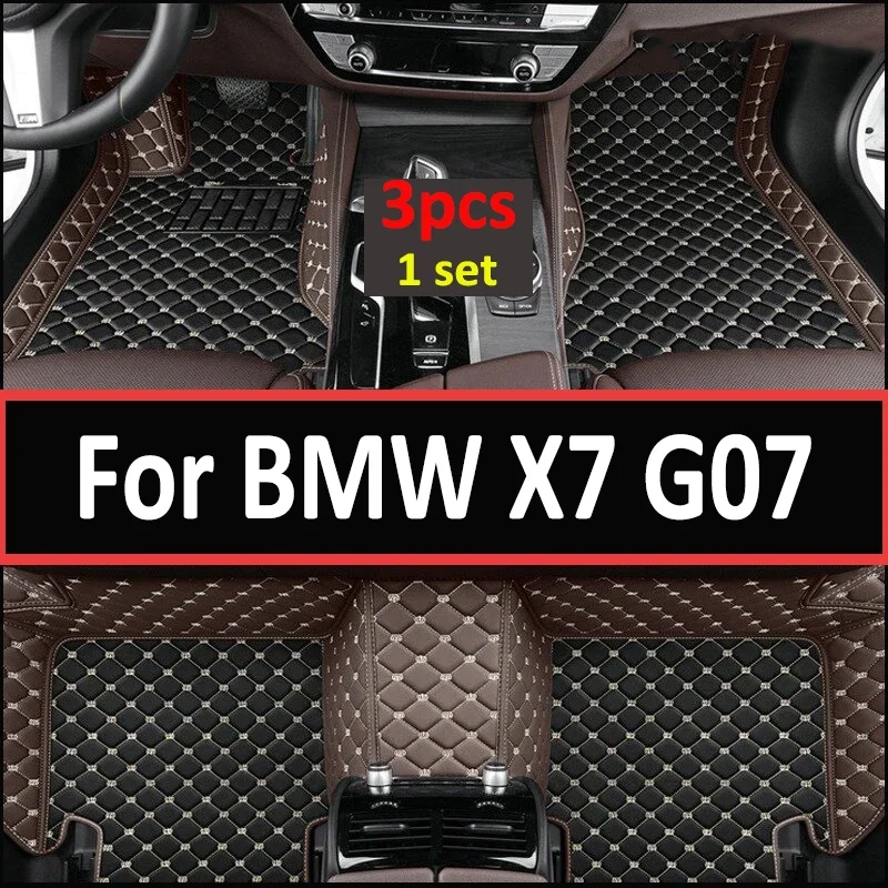 

Car Floor Mats For BMW X7 G07 2018~2023 7seat Leather Pad Luxury Mat Anti Dirty Rug Durable pets Accessories 2019