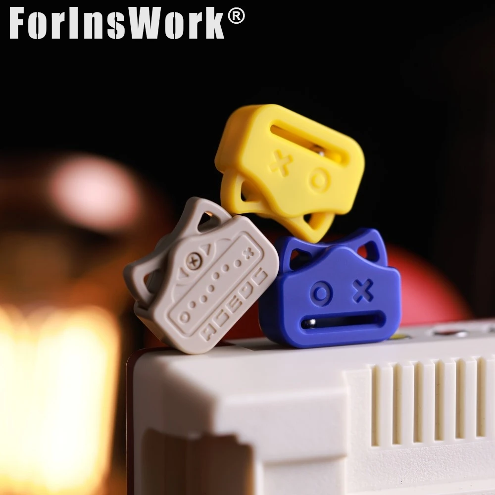 Original ACEdc Demon Chirp Emoji Mechanical Slider EDC Metal Fidget Stress Relief Toy Trend Collectible