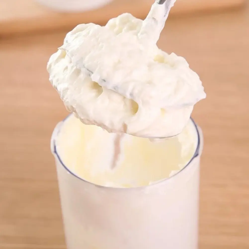 Espumador de leche manual de acero inoxidable, batidor de leche para cappuccino, café con leche, mezclador de crema para repostería, utensilio de cocina