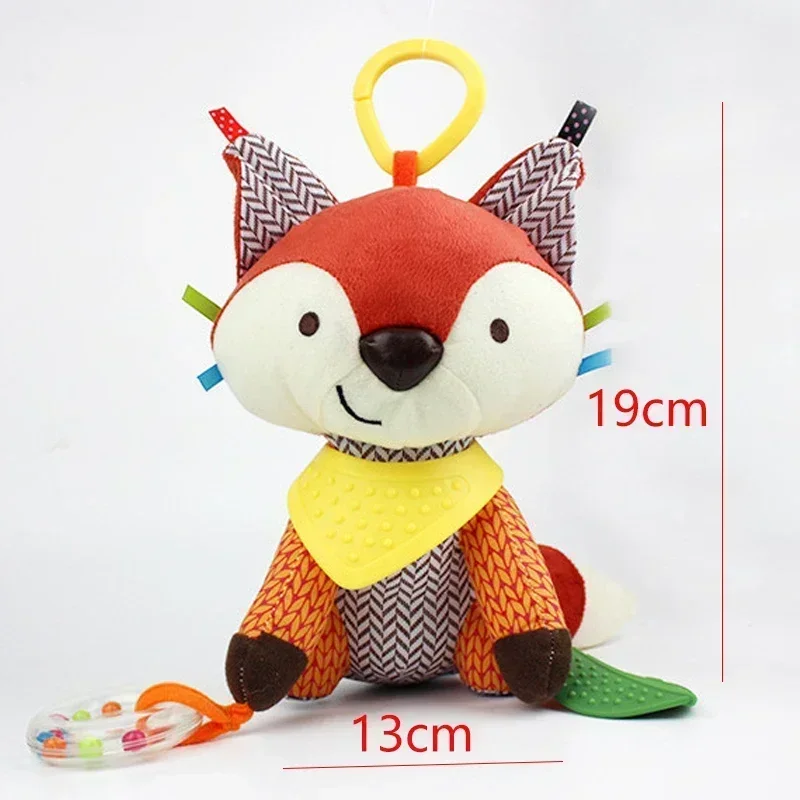 Hochet en Peluche pour Bébé de 0 à 6 mois, Poussette, Animaux, Mobile, Lit