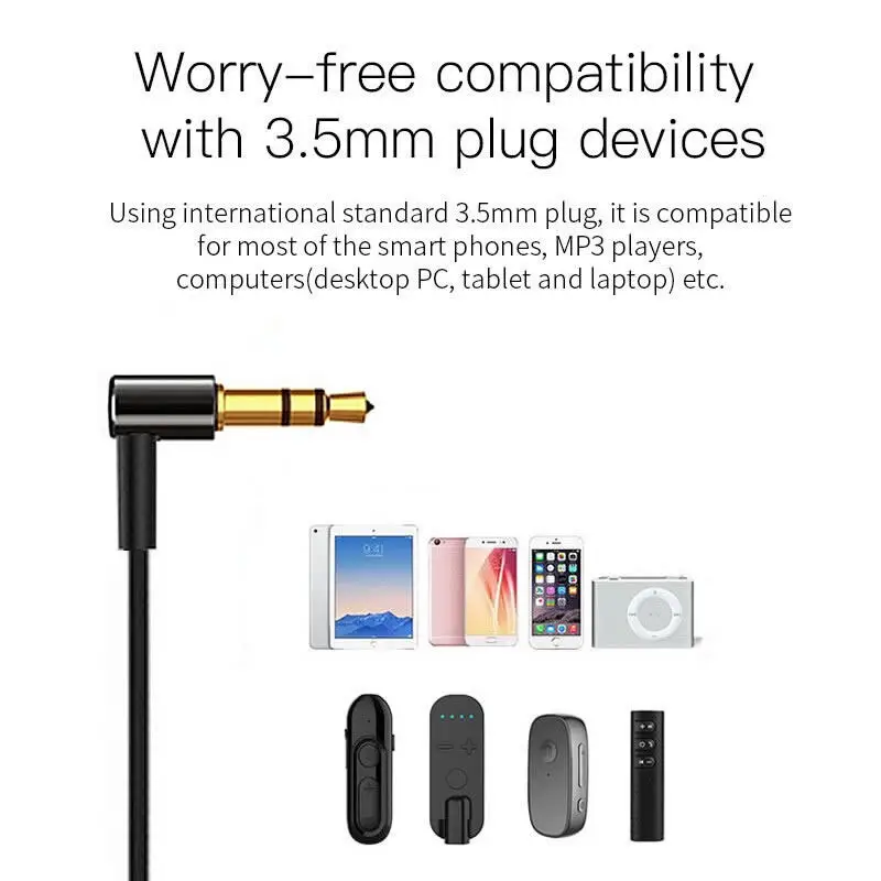 Universal 3.5mm Wired Headphones Short Earphone HIFI Heavy Bass Headset Music Earphone for Phone / MP3 / Bluetooth Audio Adapter