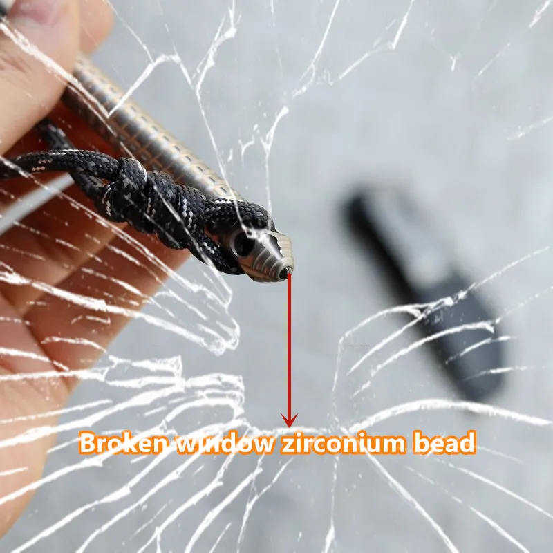 TC4 Broken Window Tool Outdoor EDC Titanium Alloy Detachable Straw