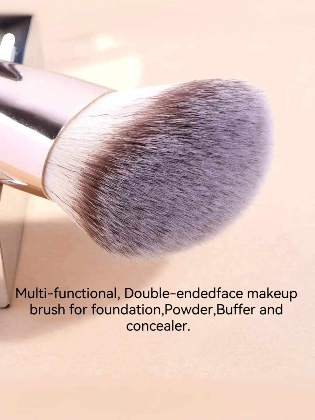 Brosse de fond de teint à Double tête 2 pinceaux de fond de teint brosse multifonctionnelle à Double tête multifonctionnelle à Double tête