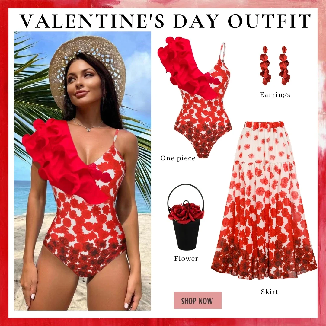 Gradiente de flor impresso um pedaço maiô conjunto para mulheres, férias Swimwear, maiô, Monokini, Beachwear, 2021