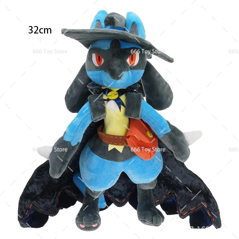 TAKARA TOMY-Boneca de pelúcia Pokémon Brilhante Lucario, brinquedo fofo, presente para crianças, 12 ", 16-30cm, 5 estilos