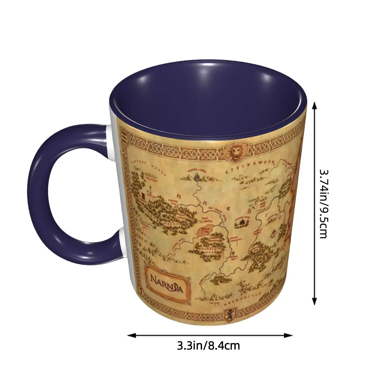 Map Of Narnia Mug Funny Ceramic Coffee Cups Tea Mugs Milk Cup Drinkware Gift for Woman Man DIY Custom