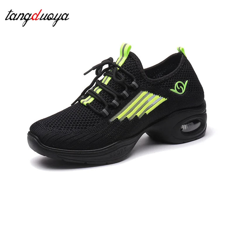 Women's Dance Shoes Soft Outsole Woman Breath Jazz Hip Hop Shoes Sports Sneakers Ladies Girl Modern Jazz Dancing 2025 view 5