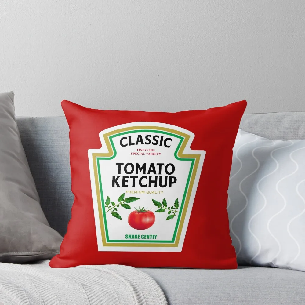 Ketchup Halloween 2023 Costume Family Group Matching Couple Mustard Mayo Throw Pillow Decorative Cushion Christmas Pillow Covers