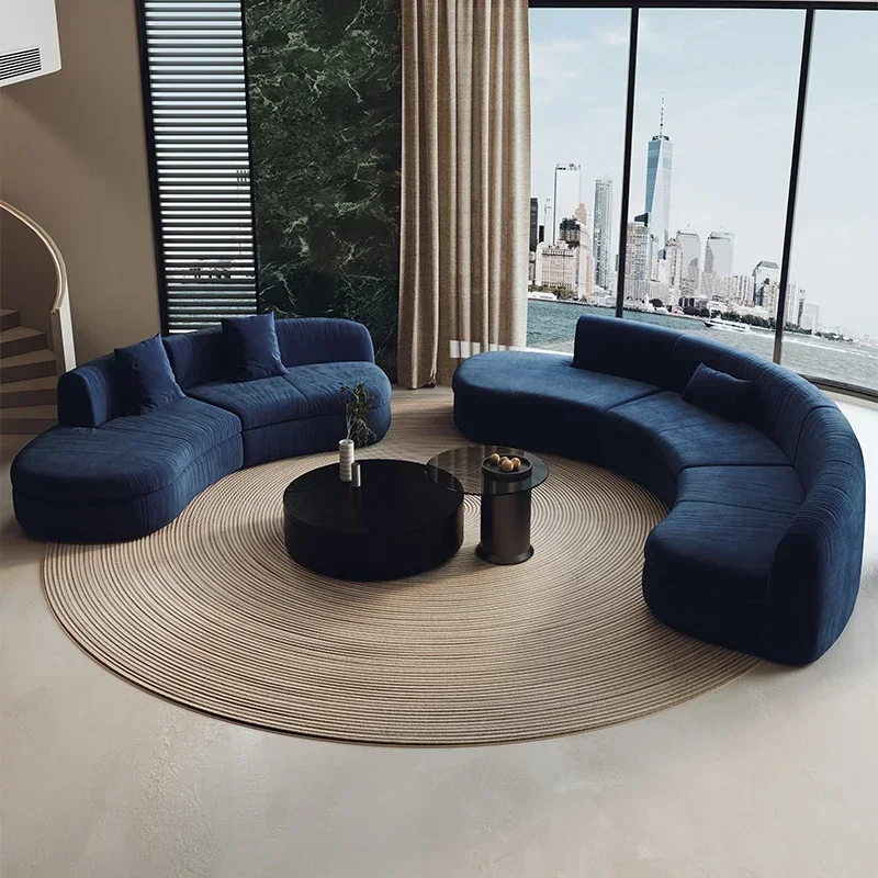 Semicircular curved special-shaped sofa beauty salon sales office hotel business hall rest area reception area negotiation