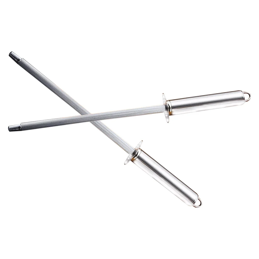 

2Pcs High Efficiency Cutter Sharpening Rod Larger Surface Design Smooth Edges Professional Sharpener Cutter Sharpening Rod
