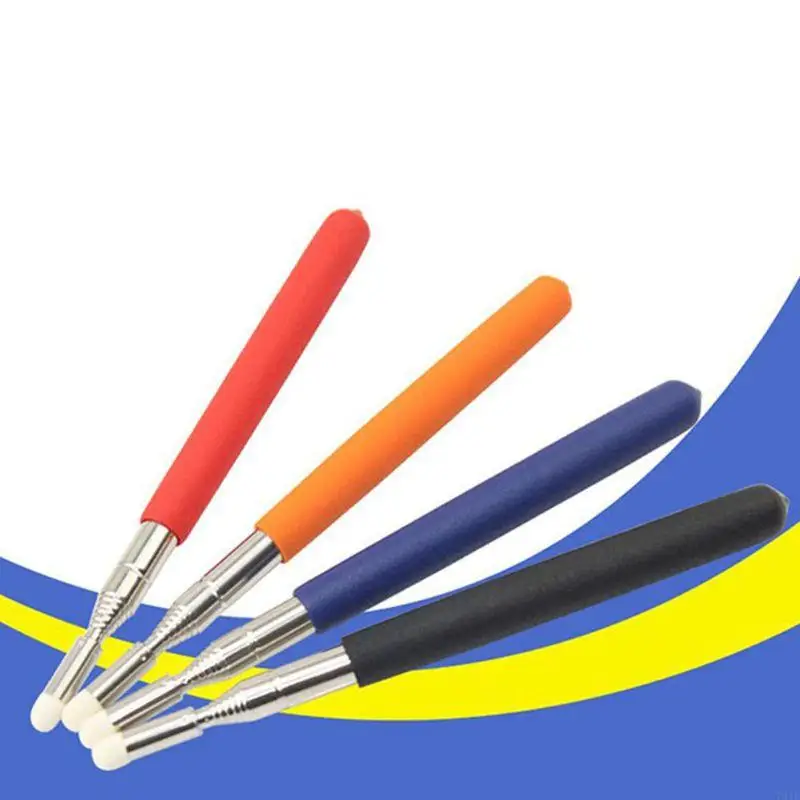 781E Teleskopik Diperluas Stainless Steel Tangan Tongkat Tongkat yang Dapat Ditarik Teaching Whiterboard Grip & Nib