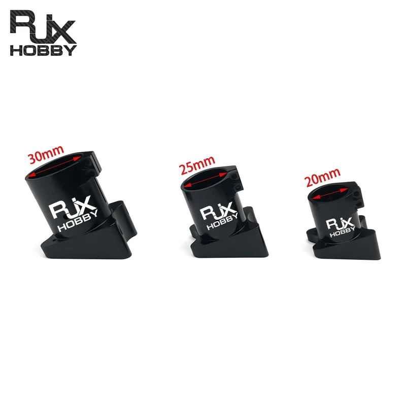 

RJXHOBBY 20/25/30/40 мм Алюминиевый фиксированный наклонный кронштейн для шасси БПЛА, соединитель для карбоновых труб, соединительная деталь для БПЛА