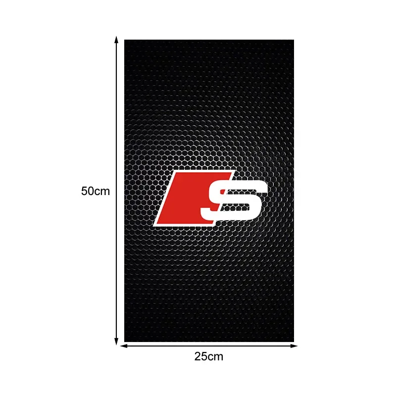 Car Emblems Center Pillar Anti-scratch Protector Films Stickers For Audi A4 A3 A5 A6 A7 A8 Q3 Q5 Q7 Q8 B5 B6 B7 B8 B9 Q7 8P 8V - view 4