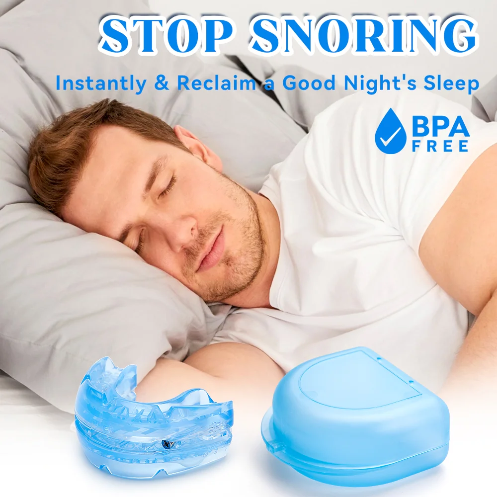 Anti Snoring Bruxism Sleeping Aid Mouthguard Health Care Tool Molar Mouth Breathing Orthotic Facing Sleep Care Night Healthy