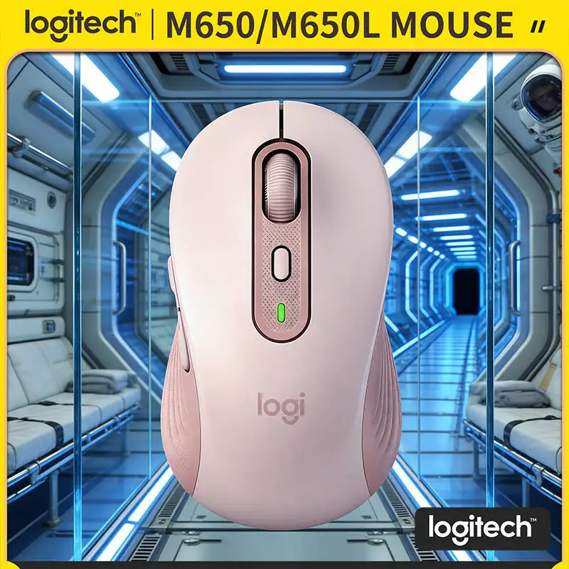 

Logitech M650/M650L Wireless Mouse - Ergonomic Contour, Rubber Side Grips, Advanced Optical Tracking, 10m Range
