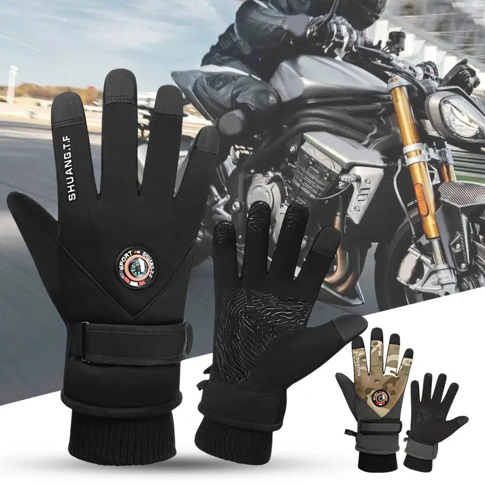 

Ridding Gloves 1 Pair Useful Waterproof Male Anti Skid Moisture-wicking Ridding Gloves for Outdoor Sports