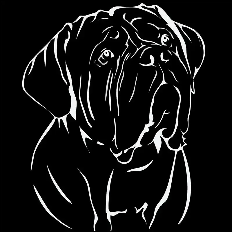 Car Sticker Jdm styling Window Bumper Decal KK Vinyl Jdm Euro Drift Funny Dogue De Bordeaux French Mastiff Dog 15cm