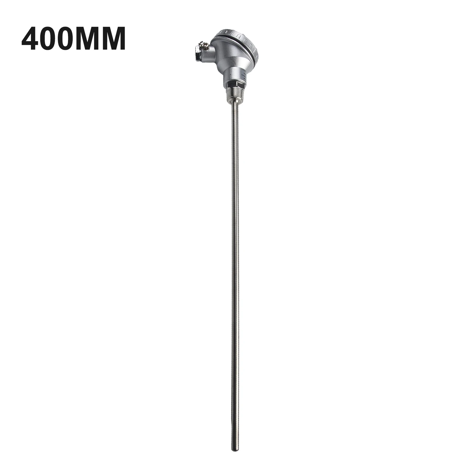 24pcs RTD PT100 PT1/2'' Temperature Sensor Probes 400mm NPT Thread Thermocouple Terminal Head  -200~420°C 304 Stainless Steel