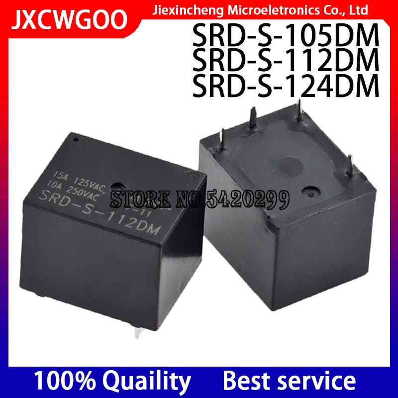 10PCS SRD-S-105DM SRD-S-112DM SRD-S-124DM 5V 12V 24V 10A 4Pin 7A DIP4 Relay New original