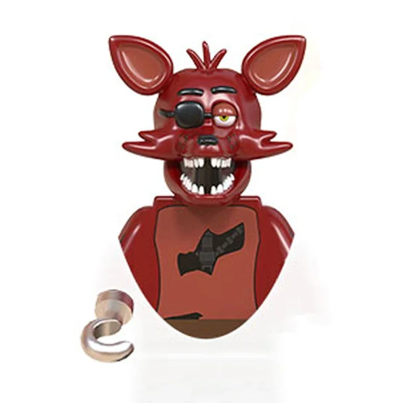 Fnaf-kf6160 wm6097 kaufen 8 pcs blöcke geschenk spiel figur spielzeug figur alptraum chica bonnie foxy golden bonnie bären figuren geschenk