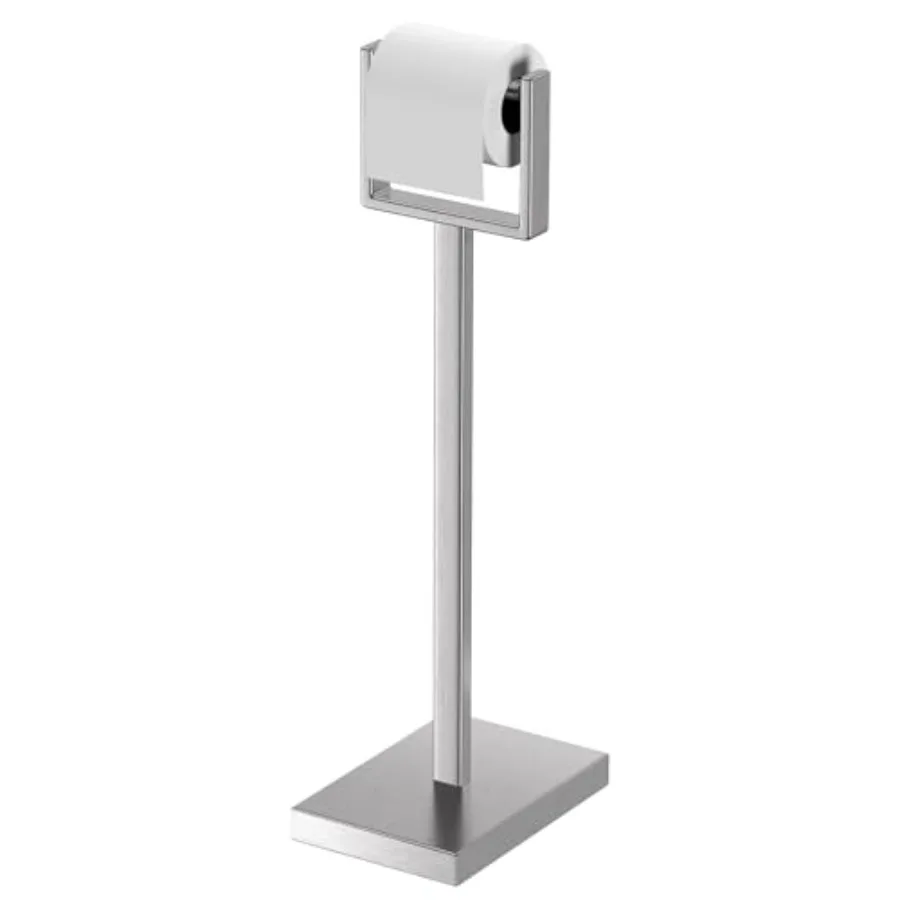 

Toilet Paper Holder Stand Stainless Steel Toilet Paper Holder Free Standing Stable Weighted Base Floor Tissue Roll Holder for B