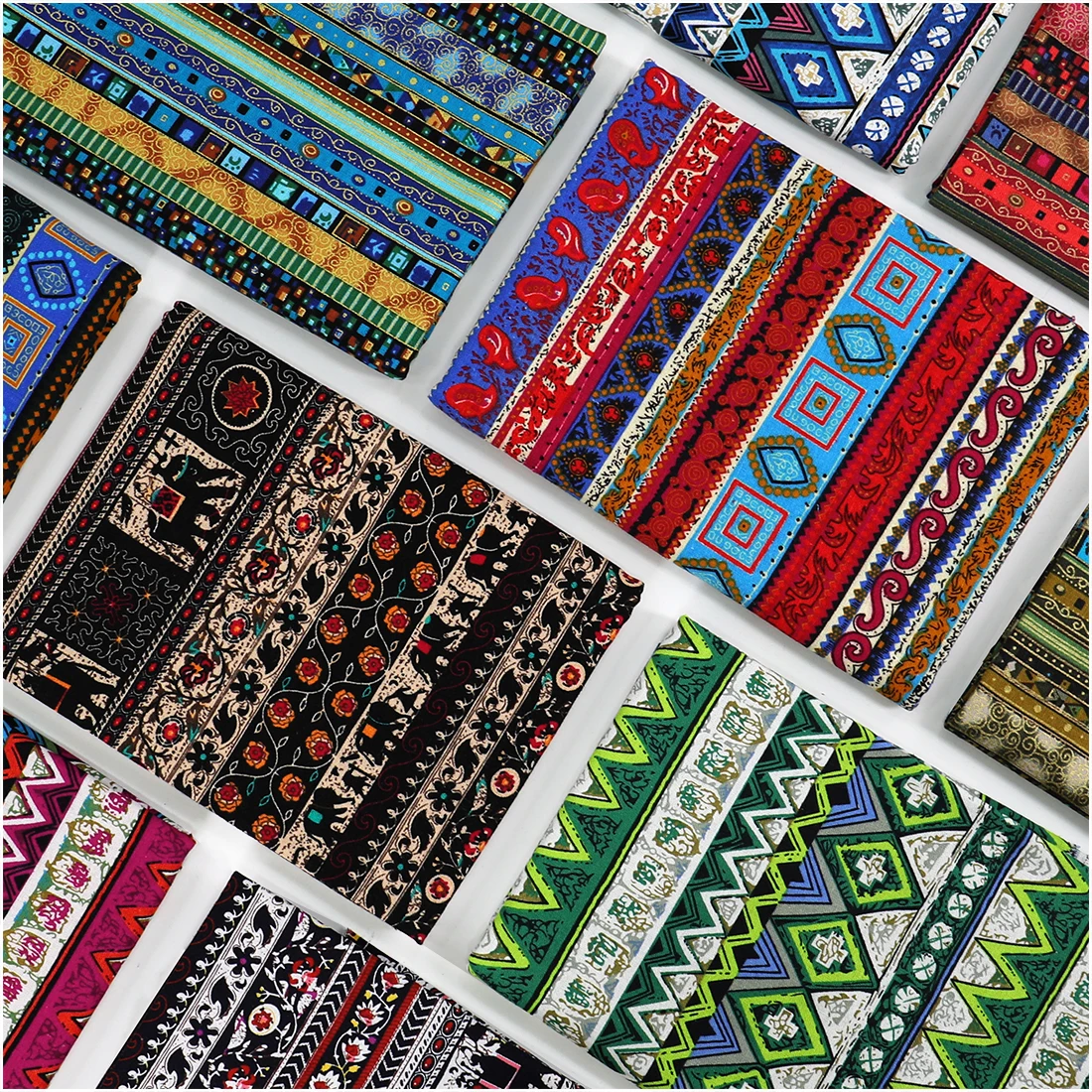 Ethnic Bohemian 100%Cotton Printed Fabric for DIY Sewing Clothes Tablecloth Decoration Coton Cloth