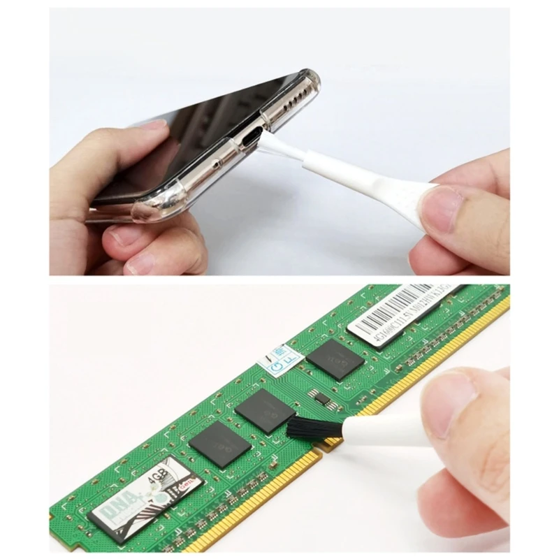 دروبشيب فرشاة تنظيف الغبار طقم تنظيف لوحة مفاتيح الكمبيوتر فرشاة التنظيف الإلكترونية