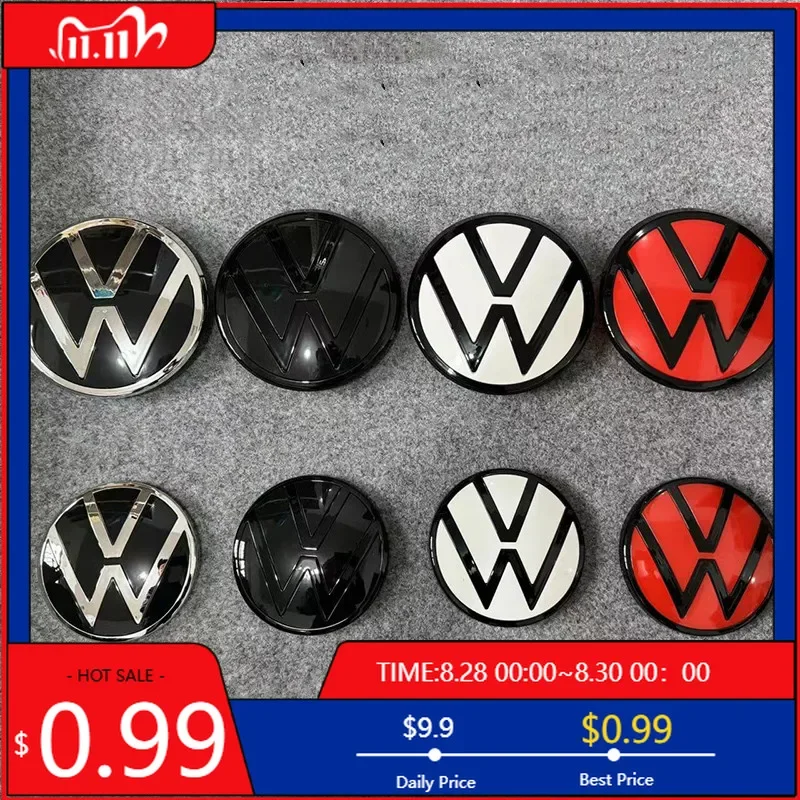 

Новая эмблема для VW Golf GTI 2026: передний значок 140 мм, задний значок 110 мм, логотип автомобиля, аксессуары для авто.