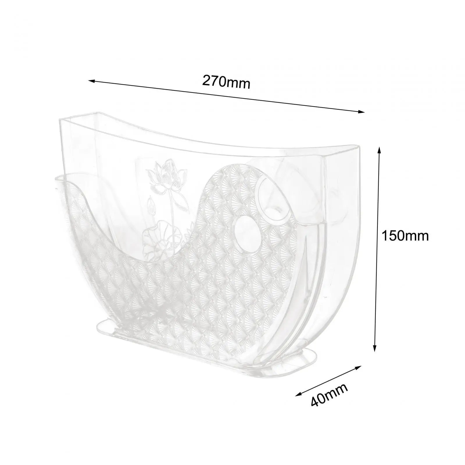 Rice Paper Water Bowl 10in Container for Rice Paper Wrappers, Summer Roll with Side Pocket Spring Roll Water Bowl Kitchen Desk