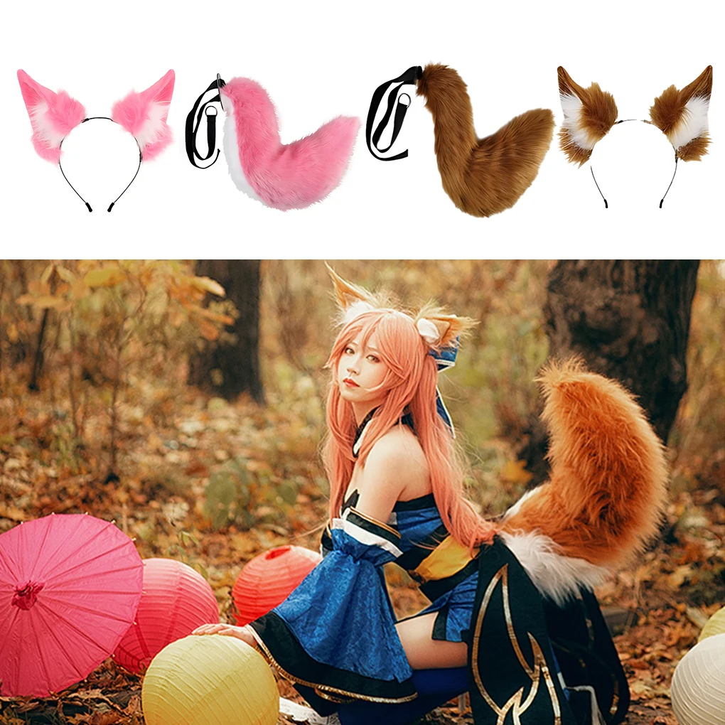 Cat Ears And Tail Set Stand Out With Eye-Catching And Adorable Ensemble Festive Decorations