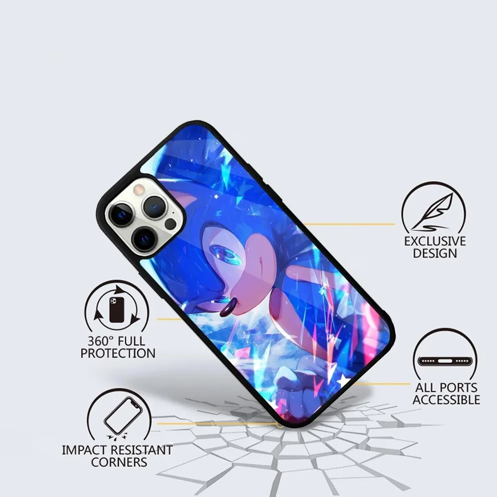 S-SonicS H-Hedgehog Phone Case For iPhone 16,15,14,13,12,11,Plus,Pro,Max Mini Magsafe Magnetic Wireless Charging