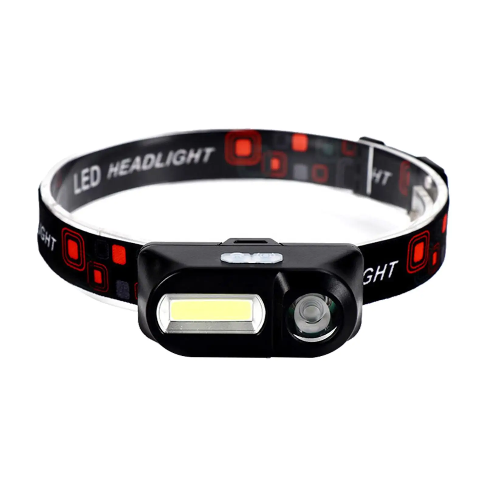 Lightweight Headlight USB Head Torch Comfortable Running Headlamp Work