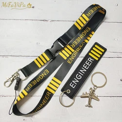 1 Set Engineer Lanyards Keychains Neck Strap Phone Chaveiro Key Chain llavero Lanyard for ID Card Holder Gift for Engineer