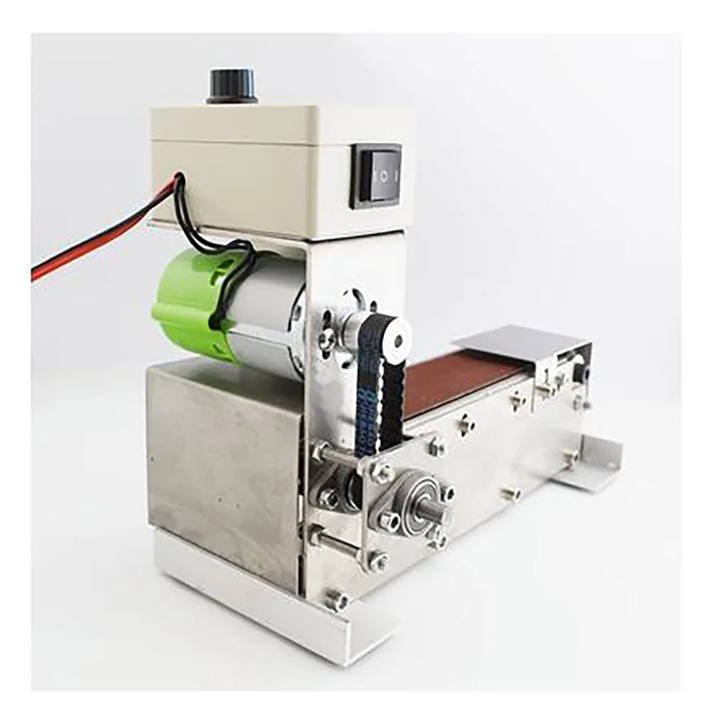 

AC110-240V Small Mini Water Scrub Belt Machine Add Water Drip Electric Polishing Machine Knife Grinder Artifact Desktop Grinding